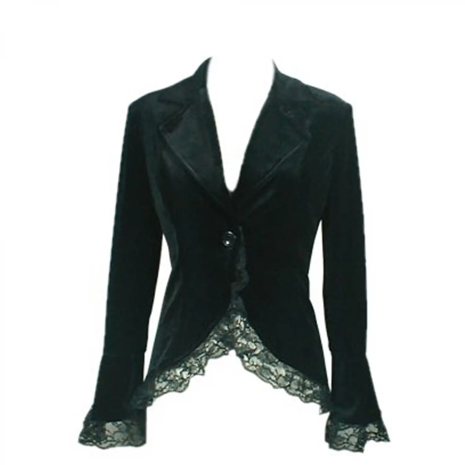 Women Victorian Velvet Lace Jacket | Corset Fitted Jacket
